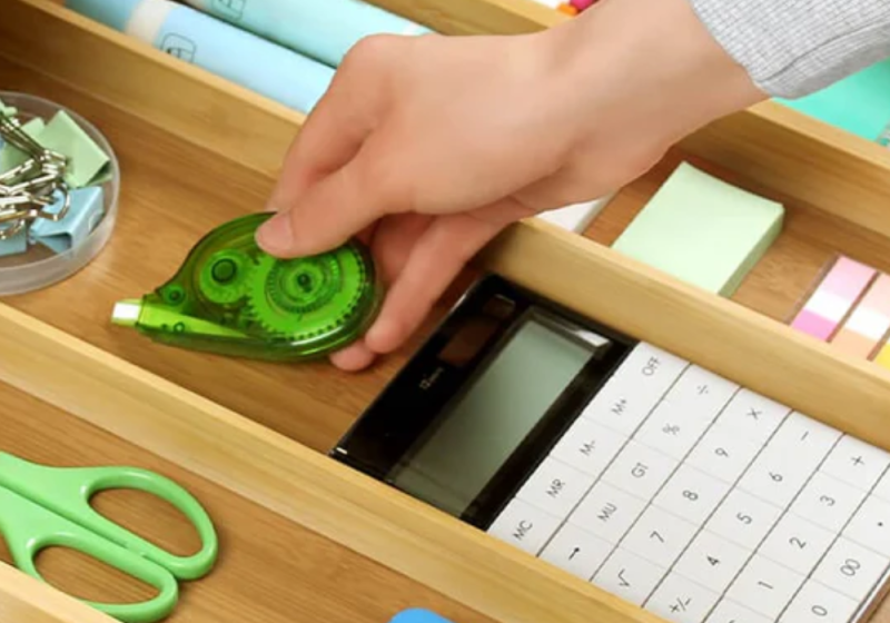 desk drawer organizer. stackable drawer organizers, vertical storage, desk storage ideas, small office organization.