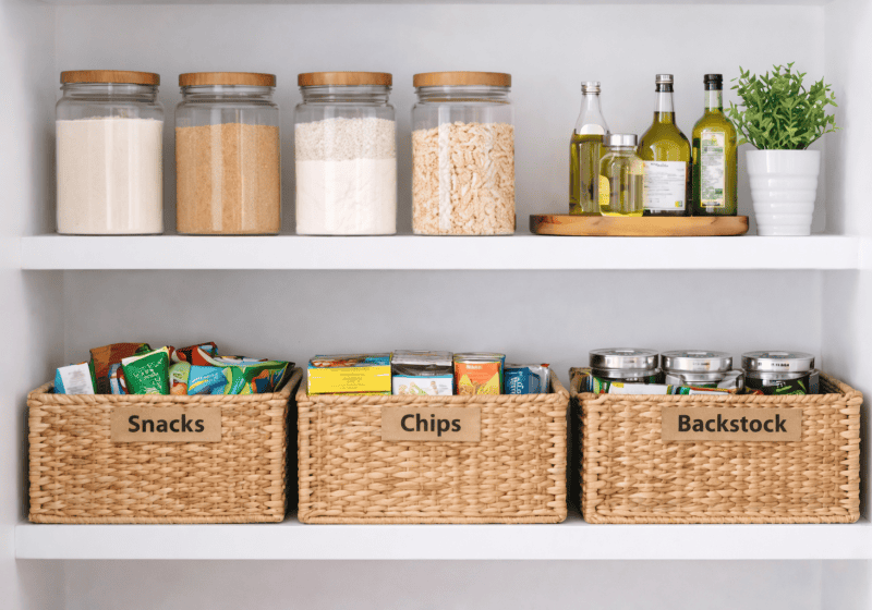 Image of an organized pantry.