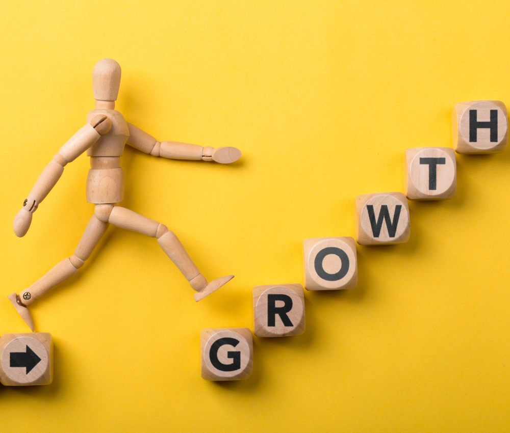 Illustration representing the practice of tiny, powerful habits for personal growth, showing small daily actions building momentum toward meaningful change.