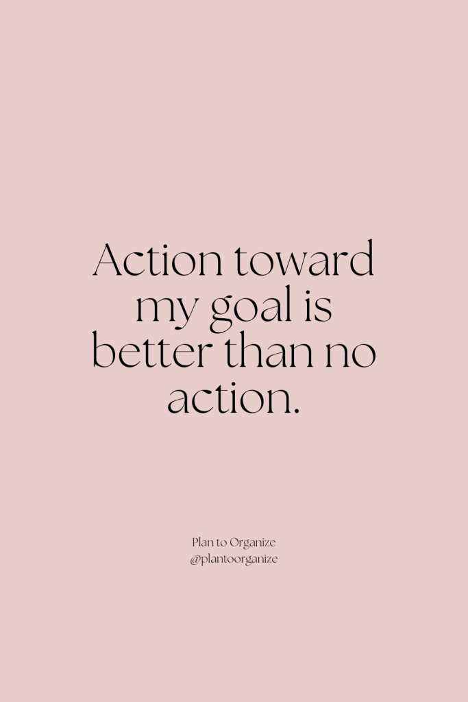 Take action affirmation.