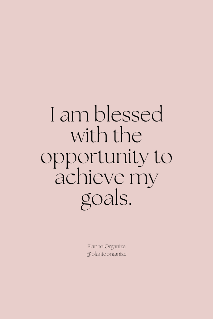 I am blessed affirmation.