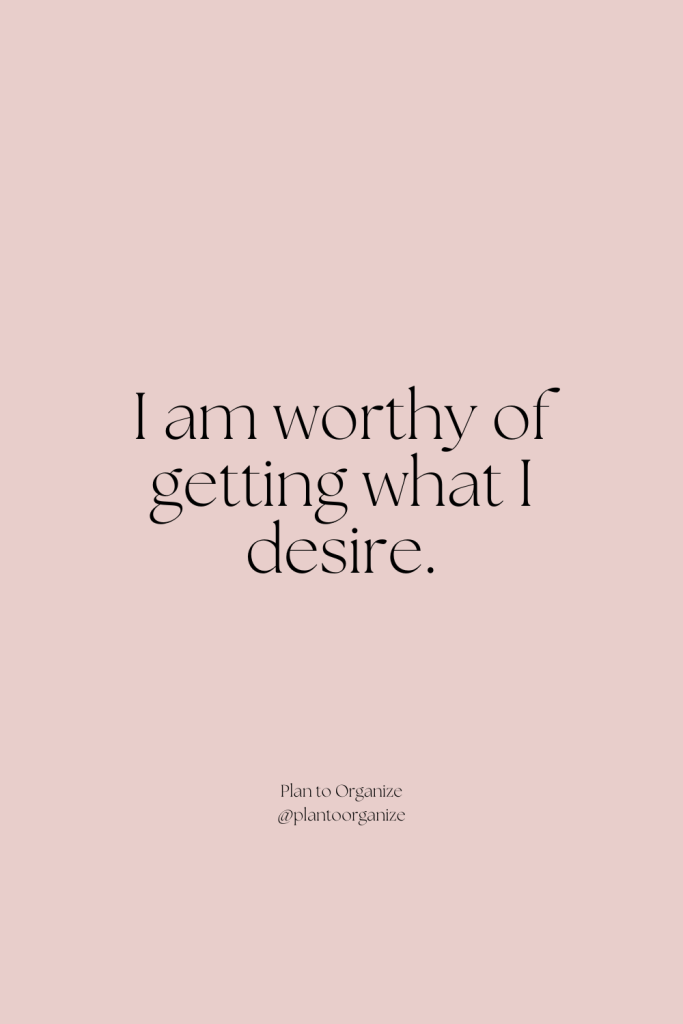 I am worthy affirmation.
