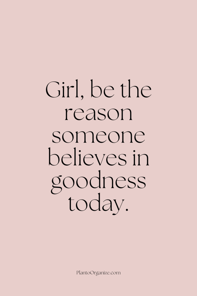Encouraging words for women.
