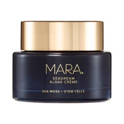 MARA SeaDream Algae Crème Moisturizer in a minimalist jar, displayed on a clean surface, highlighting its nourishing, algae-infused formula for hydrated and healthy skin.