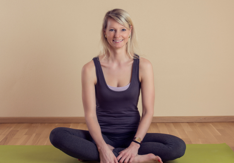 Female practicing personal wellness.