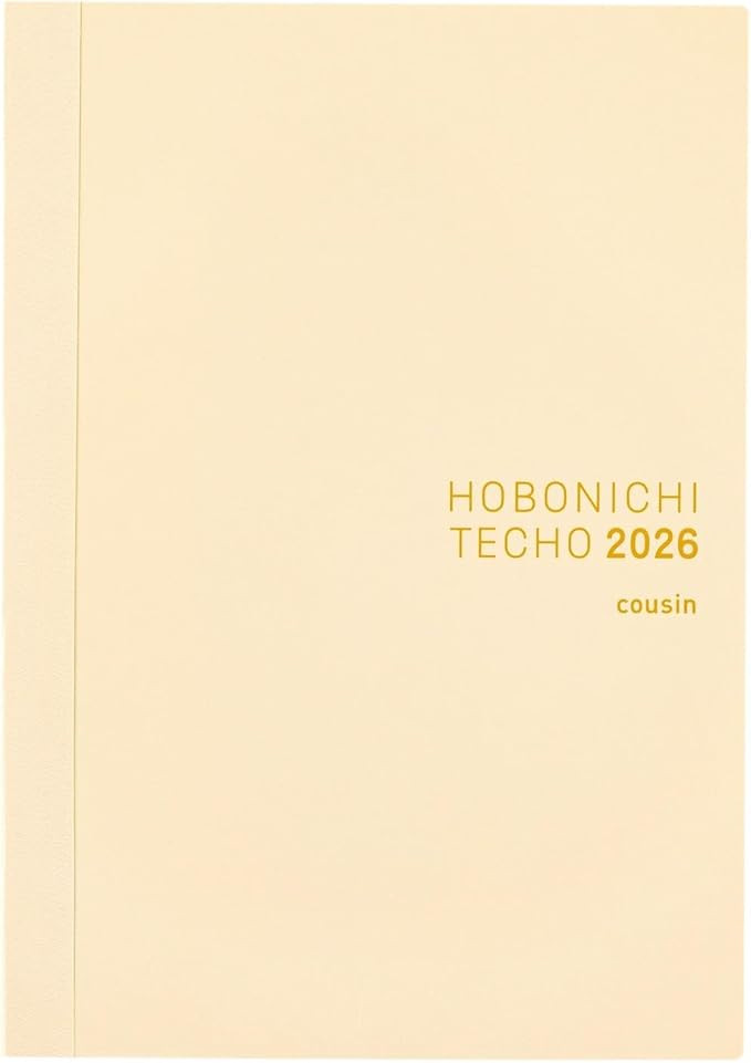 Hobonichi Techo planner open to a daily layout with notes, schedules, and trackers, ideal for detailed planning, journaling, and staying organized.