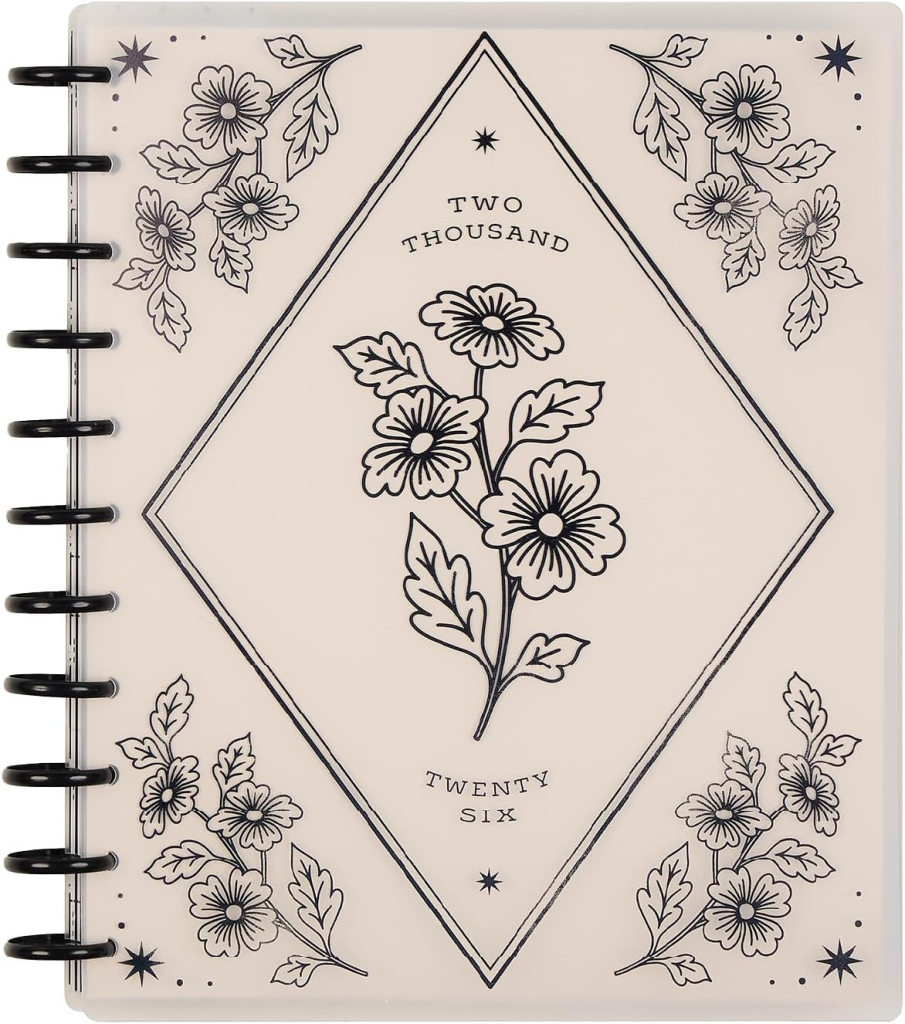 Happy Planner open to a colorful weekly layout with sections for appointments, to-do lists, goals, and notes, designed for fun, creative, and organized planning.