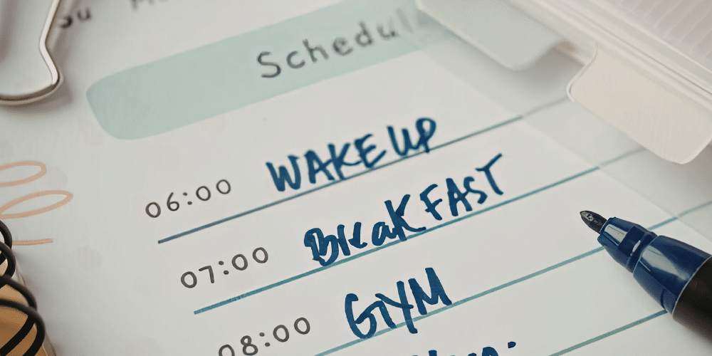 Image of a daily reset planner that will help you get focused on your goals.