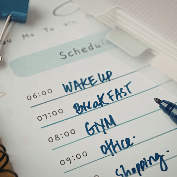 Image of a daily reset planner that will help you get focused on your goals.