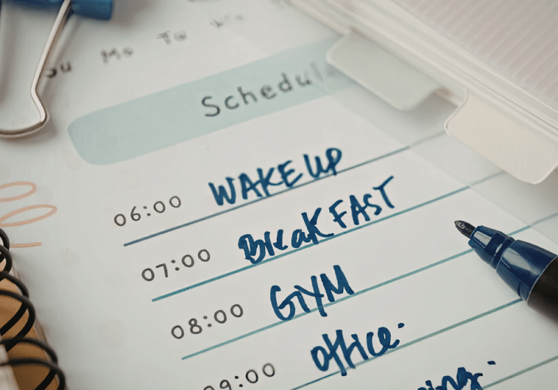 Image of a daily reset planner that will help you get focused on your goals.
