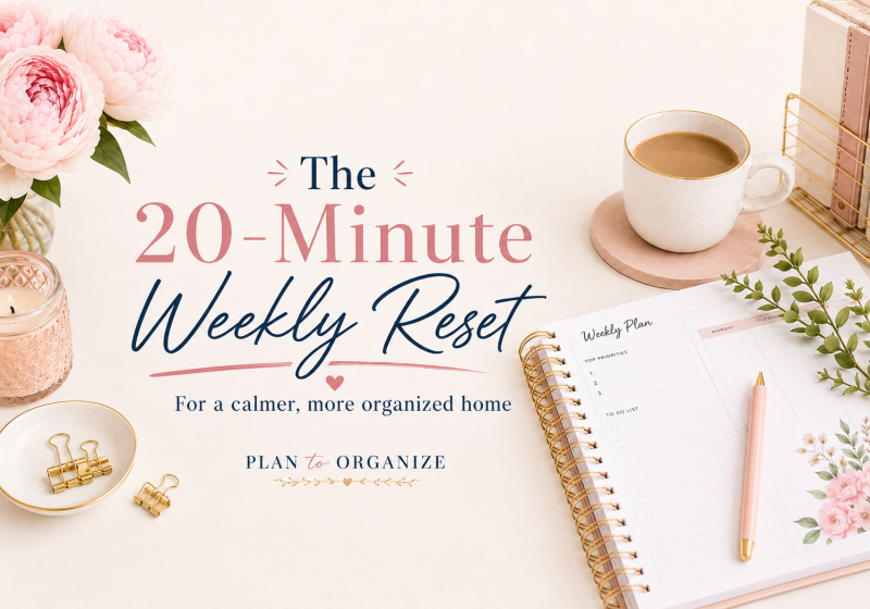 The Twenty Minute Weekly Reset Routine.
