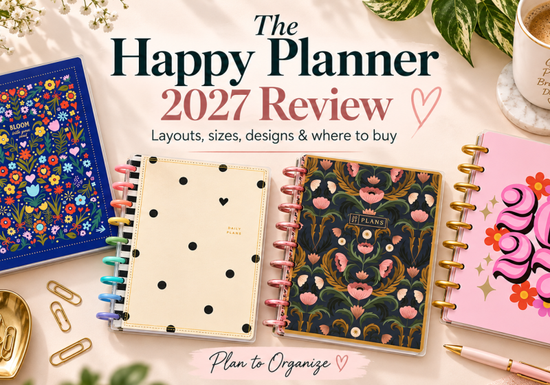 Image of four of The Happy Planners that are mentioned in this blog article.